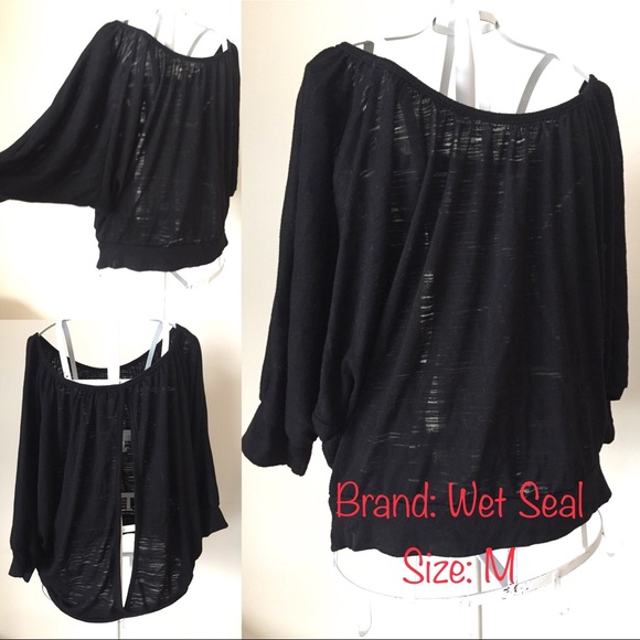 Wet Seal Tops - ➕$1 in 3+ Bundle! Wet Seal - Sz. M - Blk Cut-Out
